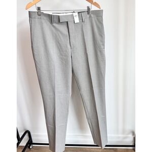 NWT Banana Republic‎ Tailored Fit Pants 35X34 Grey Houndstooth Trousers